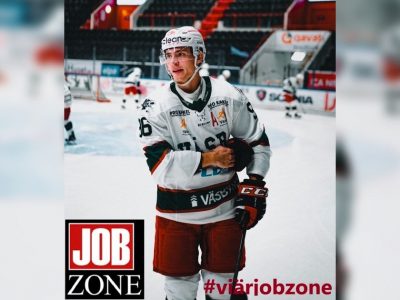 Möt den slovakiska ishockeyspelaren som kombinerar sin karriär i allsvenskan med deltidsjobb hos Jobzone